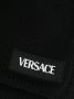 Versace Kids Gebreide sjaal met logo-applicatie Zwart - Thumbnail 2