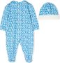 Versace Kids Pyjama en muts met logoprint Blauw - Thumbnail 2