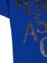 Versace Kids T-shirt met logoprint Blauw - Thumbnail 3