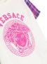 Versace Kids Medusa katoenen T-shirt met tartan ruit Wit - Thumbnail 3