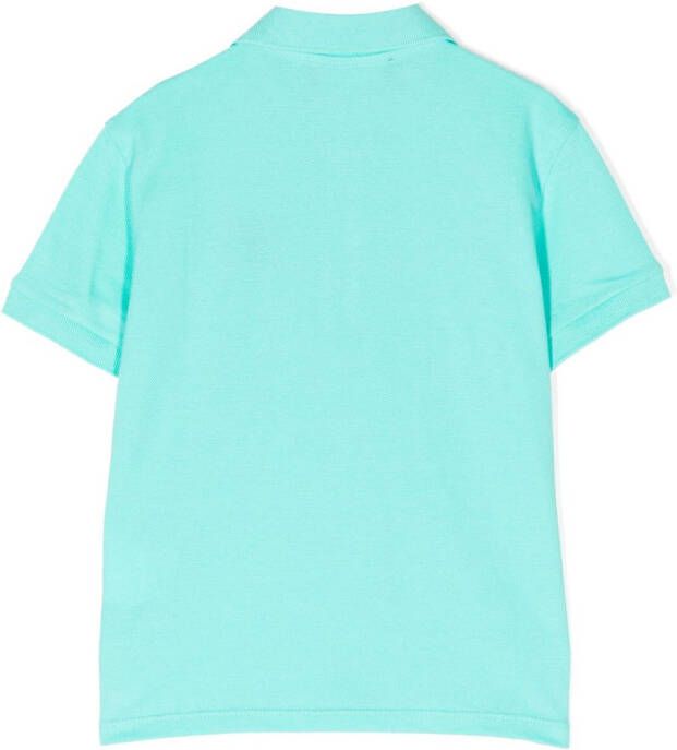 Versace Kids Poloshirt met Medusa patroon Groen