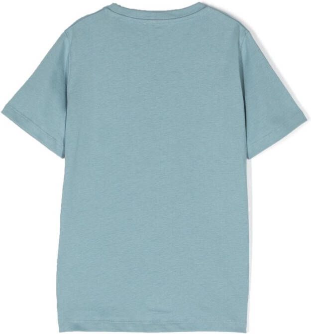 Versace Kids Katoenen T-shirt Blauw