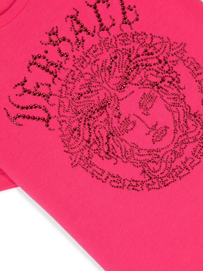 Versace Kids T-shirt met Medusa patroon Roze