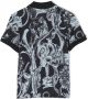 Versace Kids Poloshirt met barokprint Blauw - Thumbnail 1