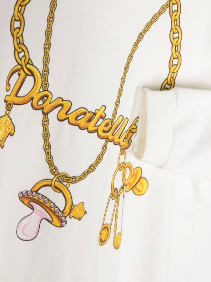 Versace Kids Pyjamaset met logoprint (set van 2) Wit