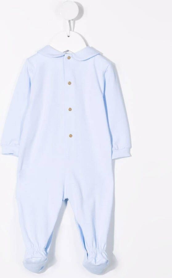 Versace Kids Romper met Greca print Blauw