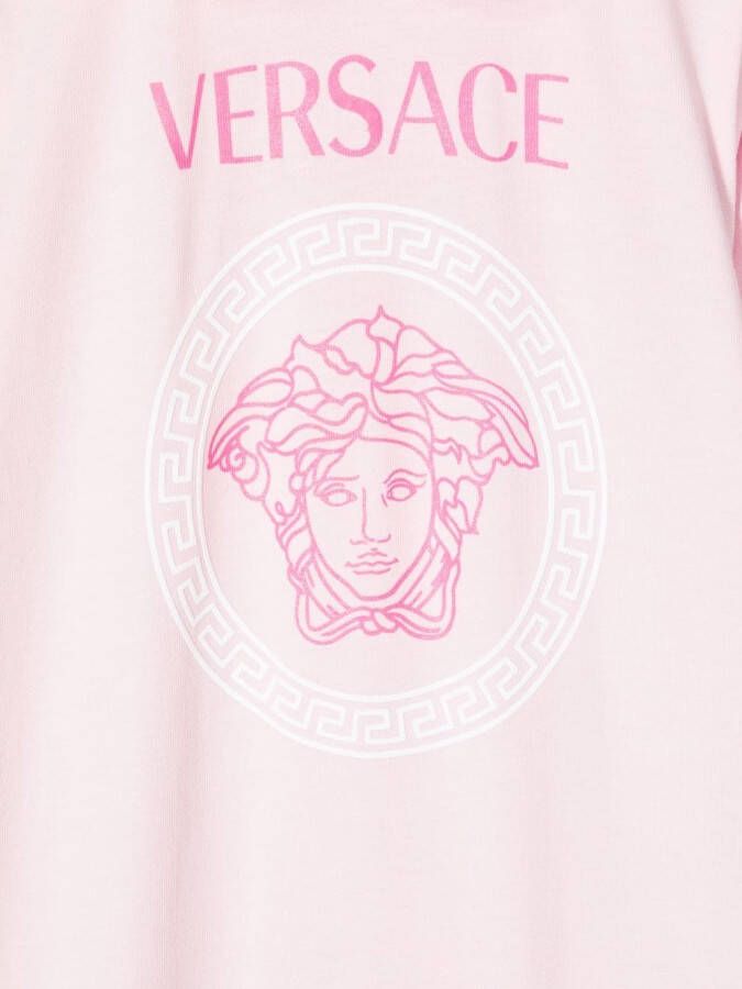 Versace Kids Romper met print Roze