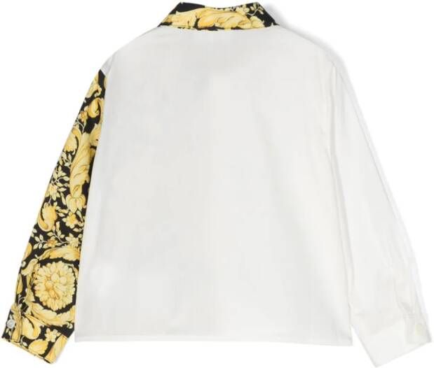 Versace Kids Shirt met barokprint Wit
