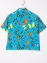 Versace Kids Shirt met vlinderprint Blauw - Thumbnail 2