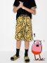 Versace Kids Katoenen shorts met Barocco Kidsprint Zwart - Thumbnail 2