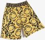 Versace Kids Katoenen shorts met Barocco Kidsprint Zwart - Thumbnail 4