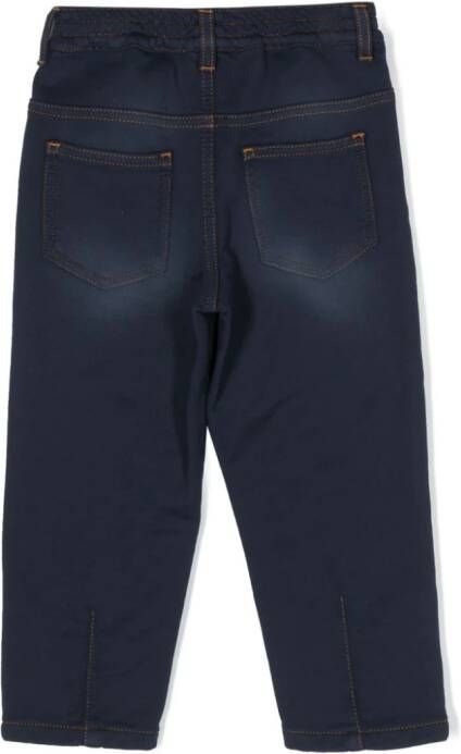 Versace Kids Straight jeans Blauw