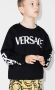 Versace Kids Katoenen sweater met logoprint Zwart - Thumbnail 2