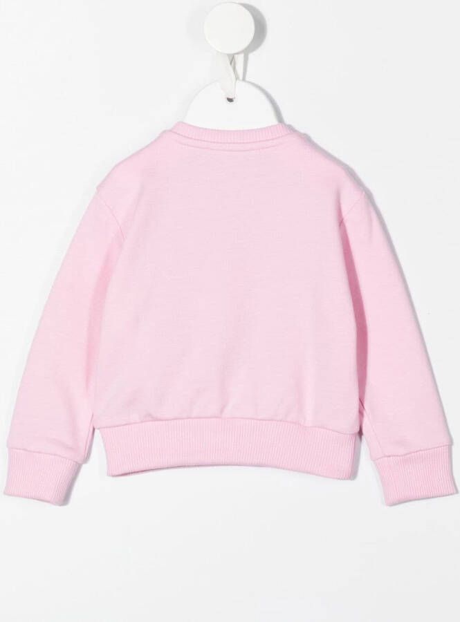 Versace Kids Sweater met Medusa print Roze