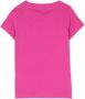 Versace Kids T-shirt met logo van stras Roze - Thumbnail 2