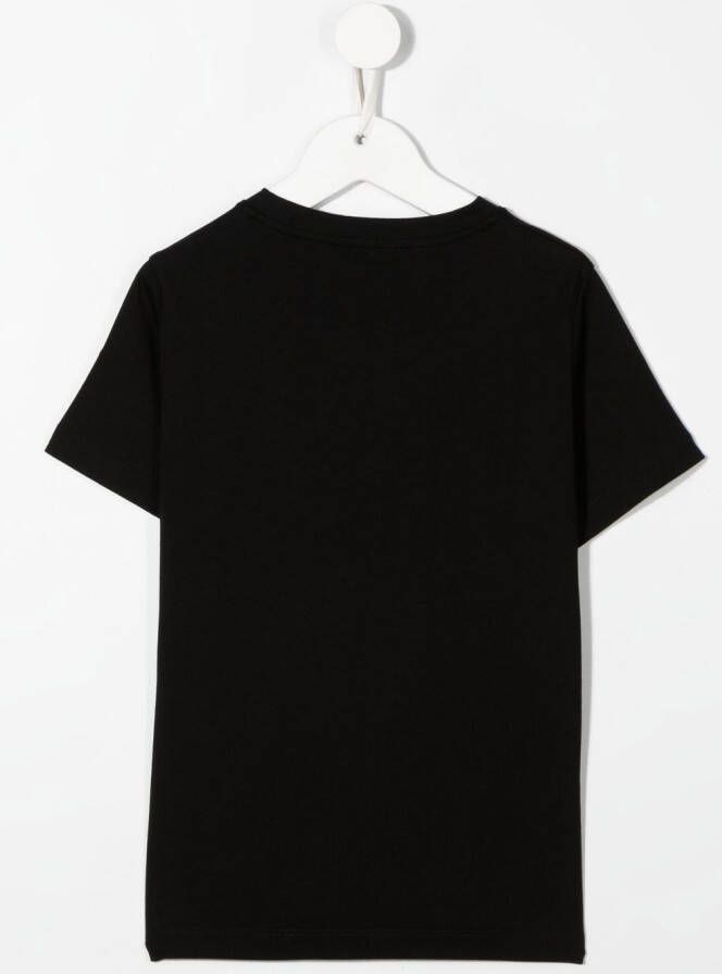 Versace Kids Katoenen T-shirt Zwart