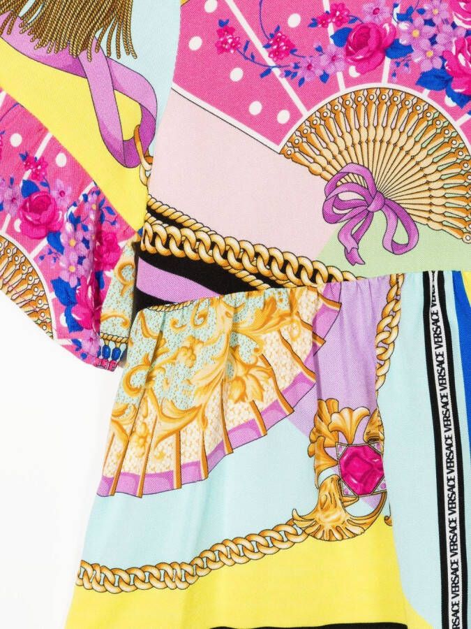 Versace Kids T-shirt met print Veelkleurig