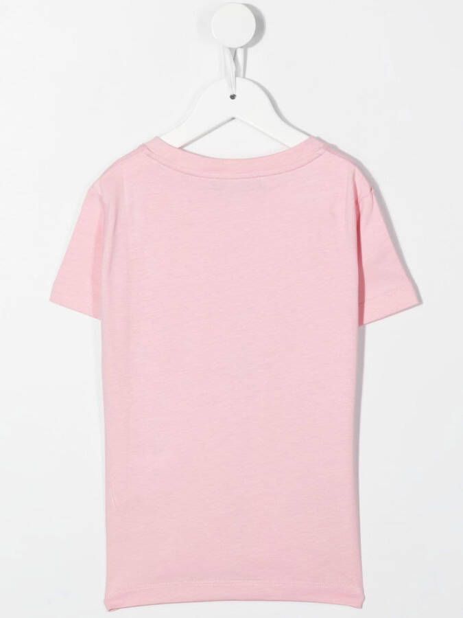 Versace Kids T-shirt met zonnebrilprint Roze