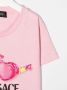 Versace Kids T-shirt met zonnebrilprint Roze - Thumbnail 3