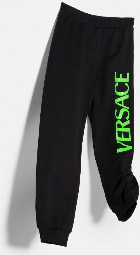 Versace Kids Trainingsbroek met logoprint Zwart