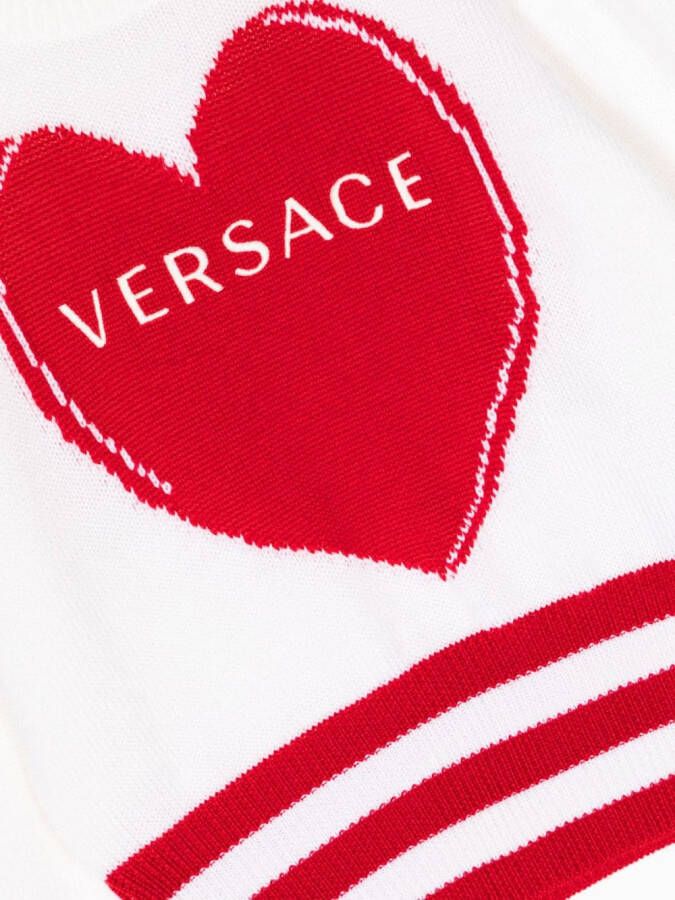 Versace Kids Trui met geborduurd logo Wit