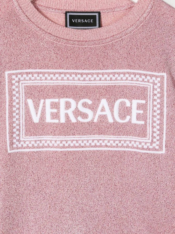 Versace Kids Trui met logo Roze