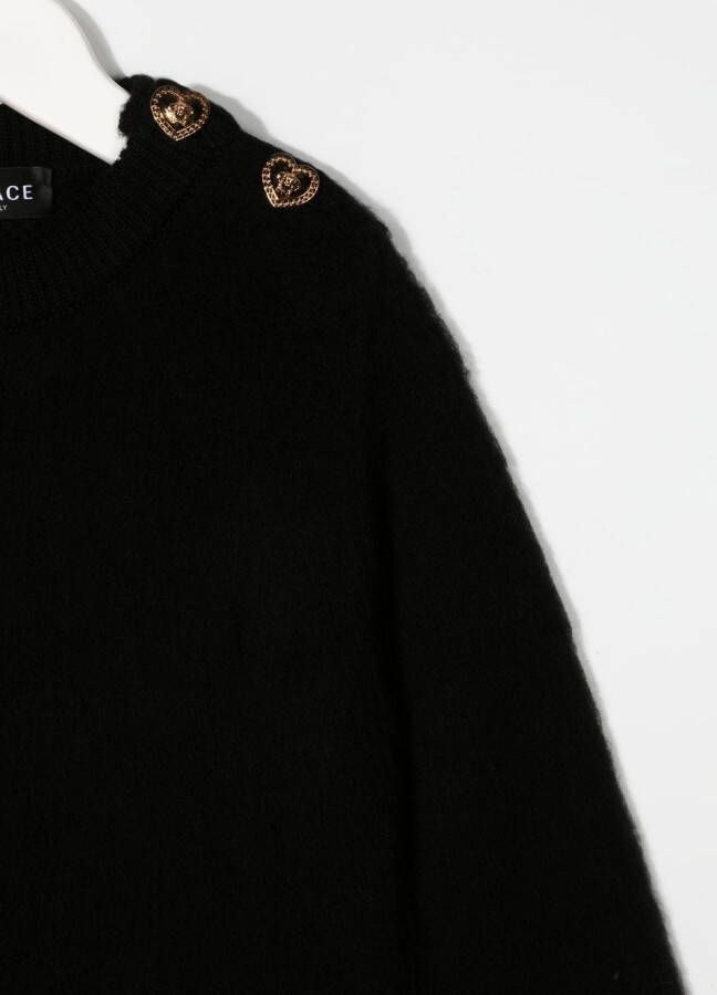 Versace Kids Trui met textuur Zwart