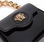 Versace La Medusa gelakte mini-tas Zwart - Thumbnail 4