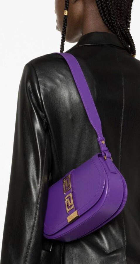 Versace Greca Goddess schoudertas Paars