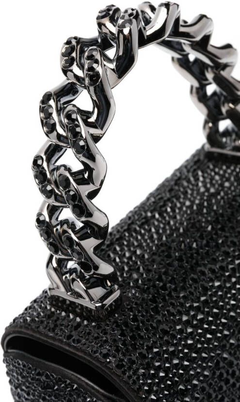Versace Mini-tas verfraaid met kristallen Zwart