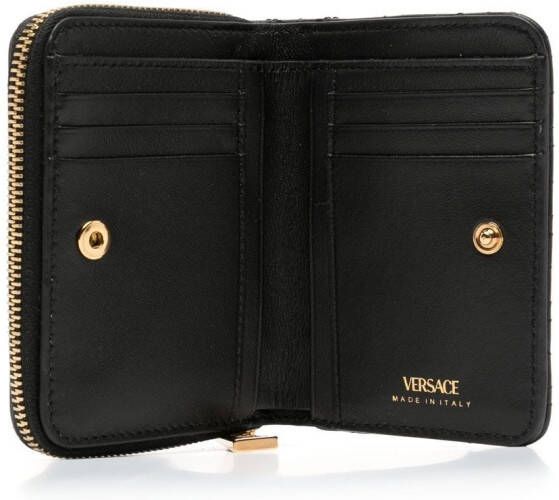 Versace Leren portemonnee Zwart