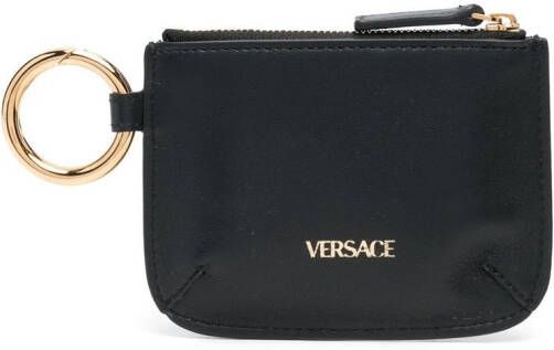 Versace Leren portemonnee Zwart