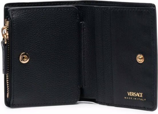 Versace La Medusa leren portemonnee Zwart