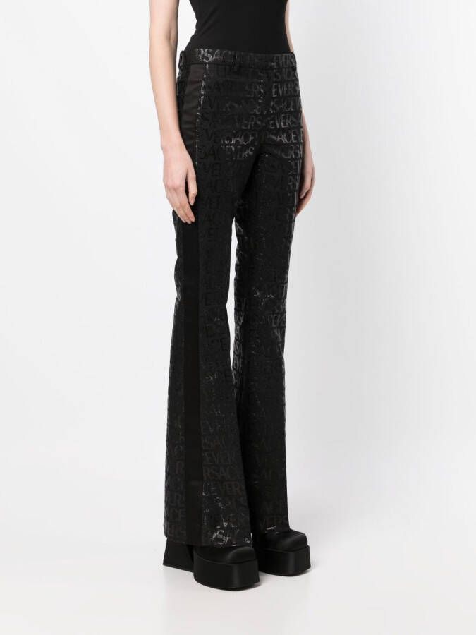 Versace Flared broek Zwart