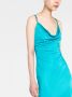 Versace Midi-jurk met col Blauw - Thumbnail 5