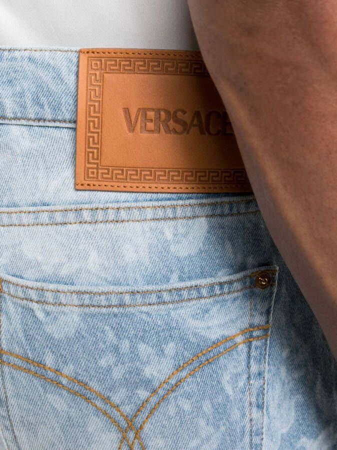 Versace Denim shorts Blauw