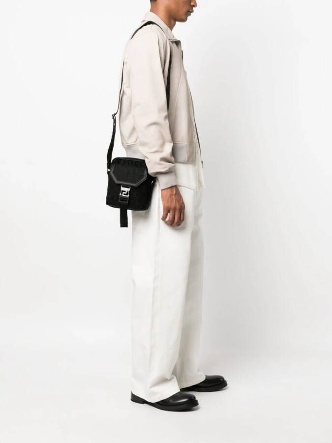 Versace Allover Neo crossbodytas met print Zwart