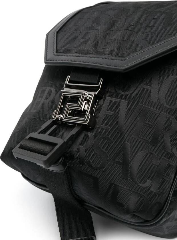 Versace Allover Neo crossbodytas met print Zwart