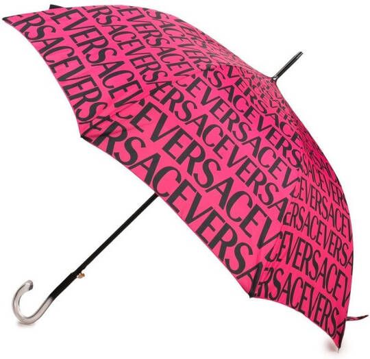 Versace Paraplu met logoprint Roze