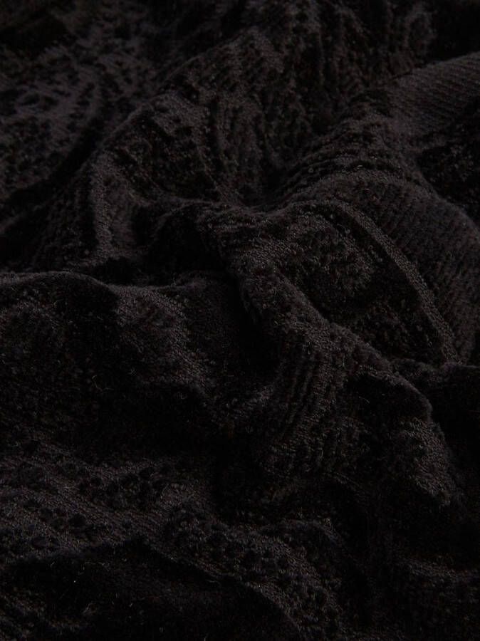 Versace Katoenen badjas met Meduda logoprint Zwart