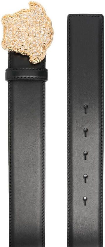 Versace Riem met Medusa-gesp Zwart