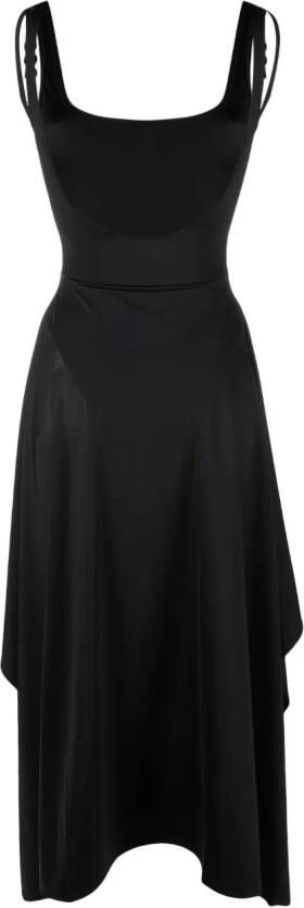 Versace Mouwloze midi-jurk Zwart