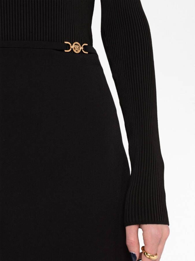Versace Mini-rok met plakkaat Zwart