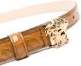 Versace La Medusa leren riem met krokodillen-reliëf Bruin - Thumbnail 2