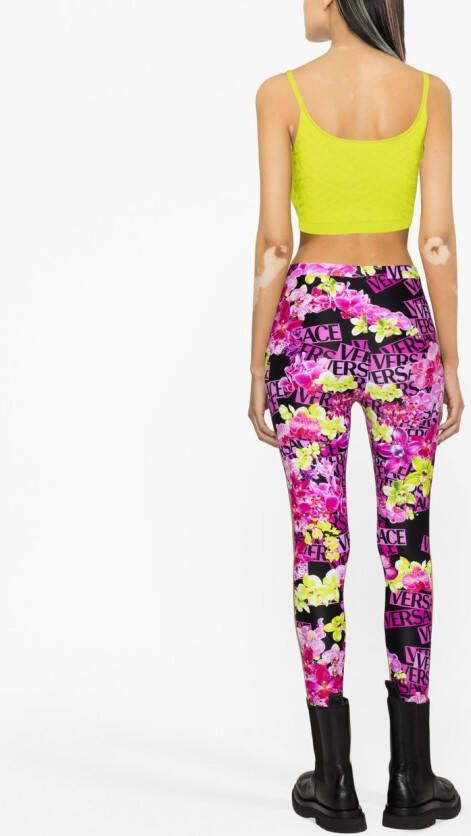 Versace Top met Medusa patroon Groen