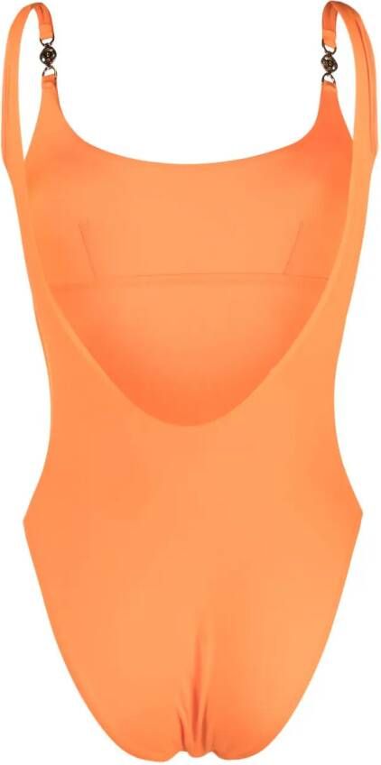 Versace Badpak met open rug Oranje