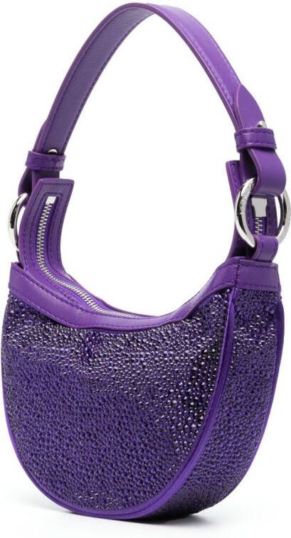 Versace Shopper met Medusa patroon Paars