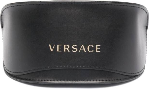Versace Eyewear Zonnebril met doorzichtig montuur Grijs