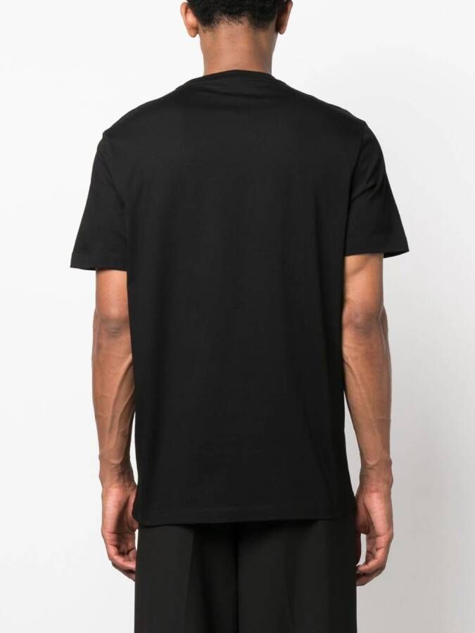 Versace Katoenen T-shirt met print Zwart