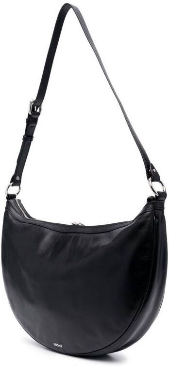 Versace Schoudertas met logo's Zwart